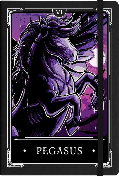 Image du produit Deadly Tarot Carnet de notes Legends Pegasus A5 (À rayures, Couverture rigide)