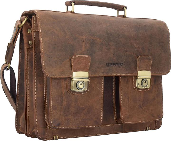 Produktbild Greenburry Vintage Aktentasche Leder 40 cm