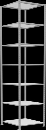 Stecksystem Grundregal MULTIplus150 mit Kreuzstrebe