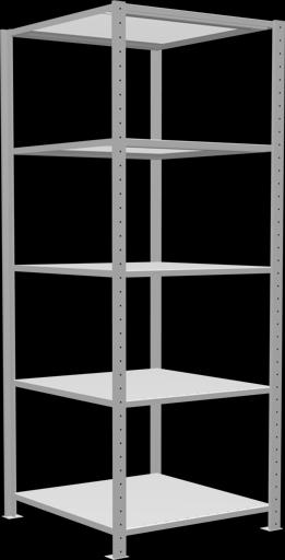 Stecksystem Grundregal MULTIplus150 mit Kreuzstrebe