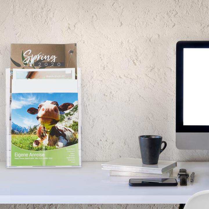 Image du produit Relaxdays Présentoir à flyer format A4 (DL, A4)