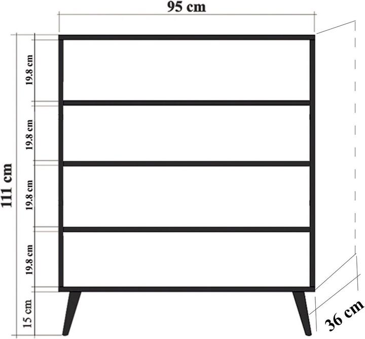Produktbild Hanah Home Heath (95 x 111 x 36 cm)