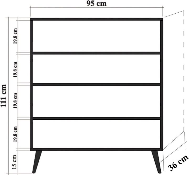 Produktbild Hanah Home Benedict (95 x 111 x 36 cm)