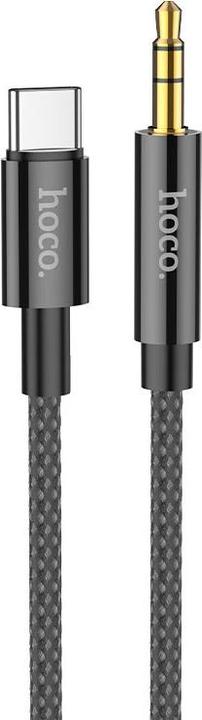 Image du produit Hoco - Audio Cable Adapter (UPA19) - USB Type-C to Jack 3.5mm, 1m - Black (1 m)