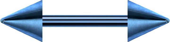 Immagine prodotto Star Piercing Barbell blu scuro con due coni (senza ottone, Titanio G23)