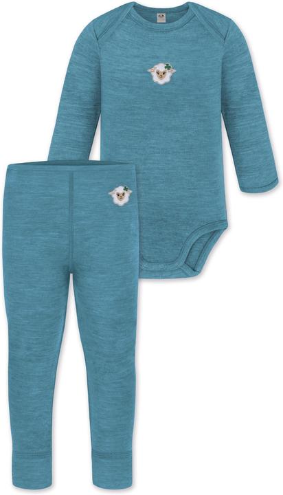 Produktbild Normani Merino Body Langarm und Baby Merino Hose - 9581 (74)