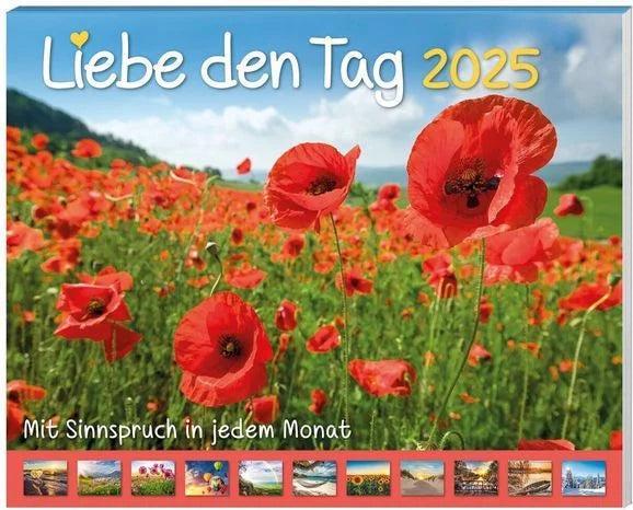 Pack calendrier 2025 "Aimez le jour", 9 pièces (Allemand)