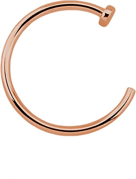 Star Piercing Nasenring offen rosegold (ohne Messing, Titan G23)