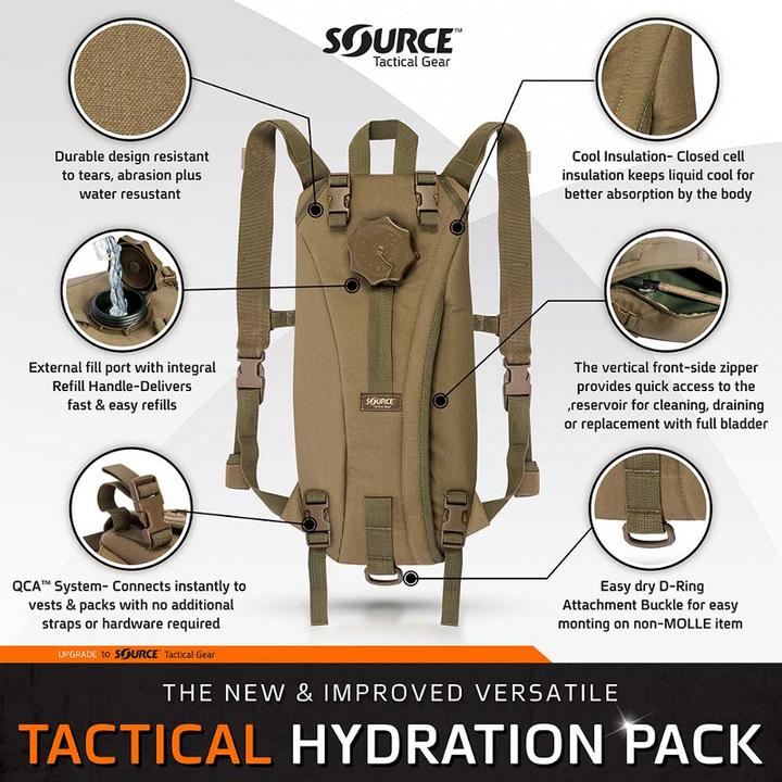 Actual product image Tactical Trinkrucksack (3 l)