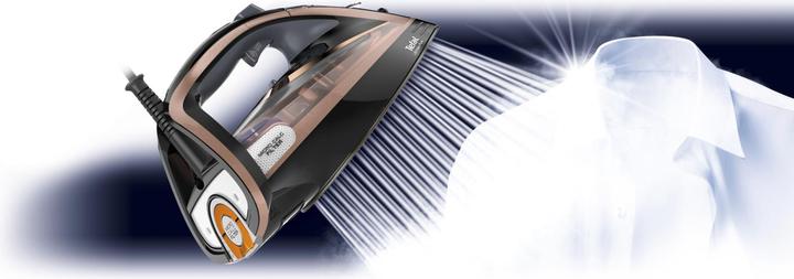 Productafbeelding Tefal Ultimate Pure FV9845 Droog & Stoomstrijkijzer Durilium Zelfreinigende Basisplaat, Koper (3200 W, 260 g/min)