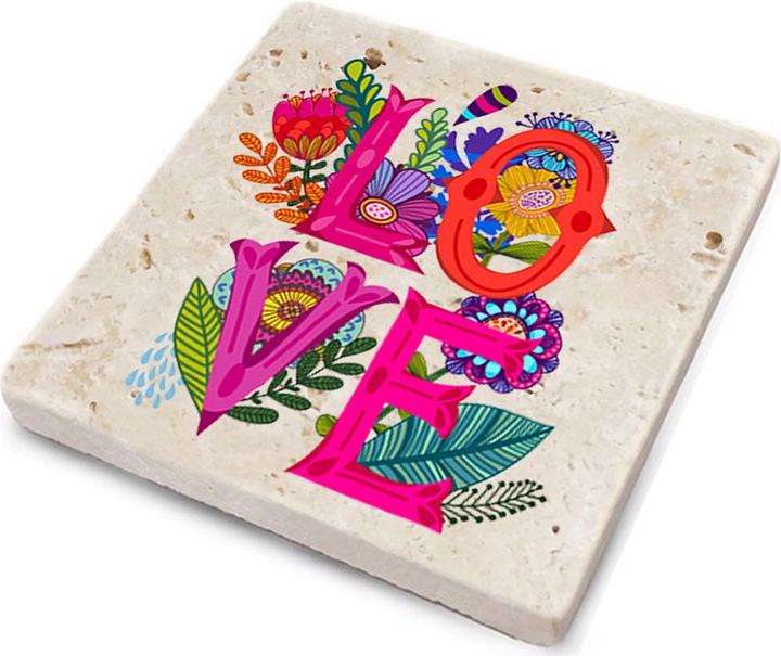 Actual product image Hermia Ty (4 x, Glass coaster)