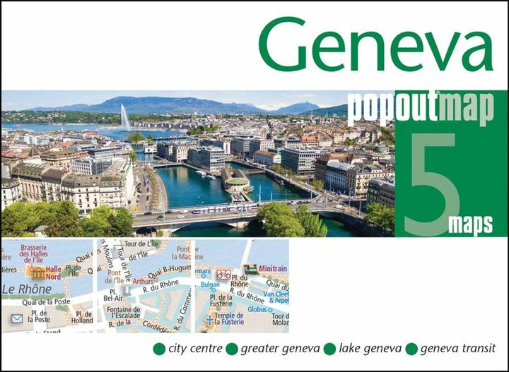 Produktbild Geneva PopOut Map - pocket size, pop up, street map of Geneva