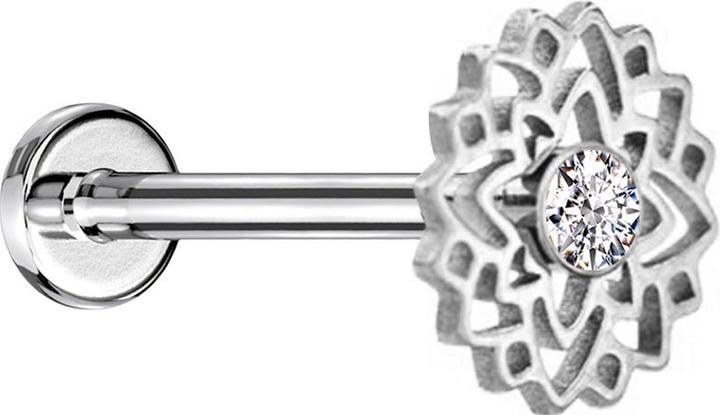 Actual product image Chaotic Trading Flared tunnel black skull with snake on the left (without brass)