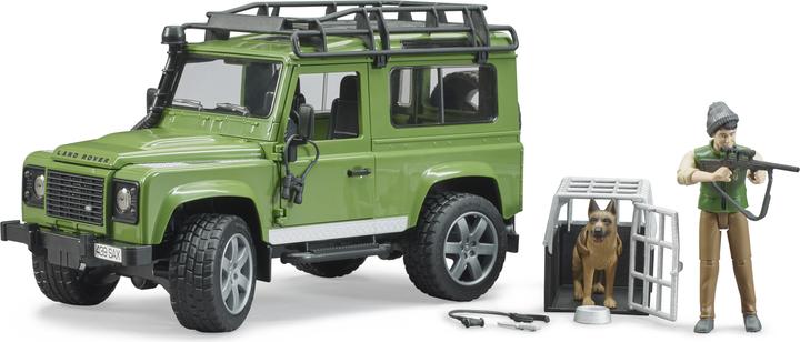 Bruder Land Rover Defender Station Wagon mit Förster und Hund