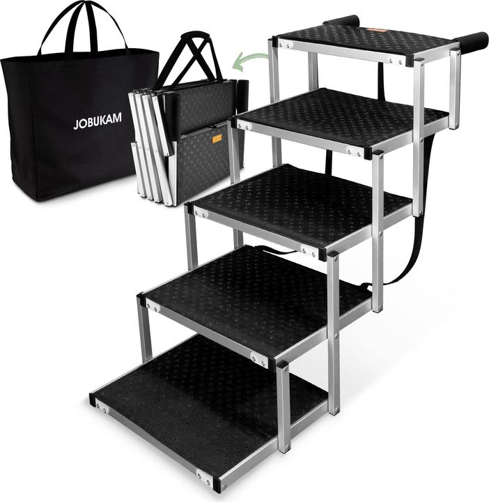 Produktbild Jobukam Hundetreppe Auto, 65cm (Hund, Katze, Faltbar)
