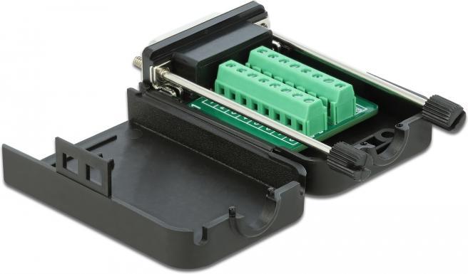 Produktbild Delock VGA-Adapter DB-15 (W) bis 16-poliger Klemmenblock (Sub-D 15, 7.80 cm)