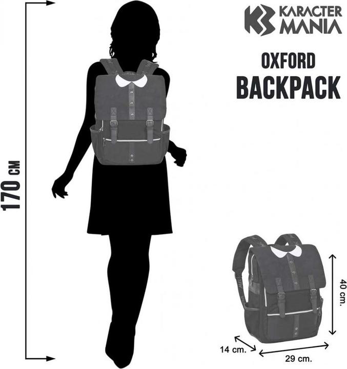 Immagine prodotto Karactermania MERCREDI - Oxford Varsity - Sac à Dos '29x40x14cm'