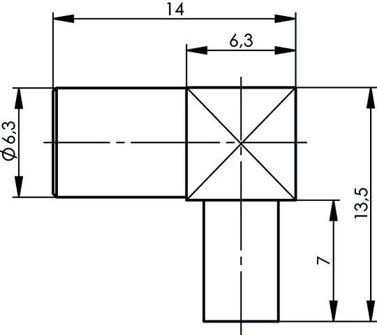 Produktbild Telegärtner SMB-Steckverbinder Buchse, gewinkelt 50 Ohm J01161A0661 1 St.