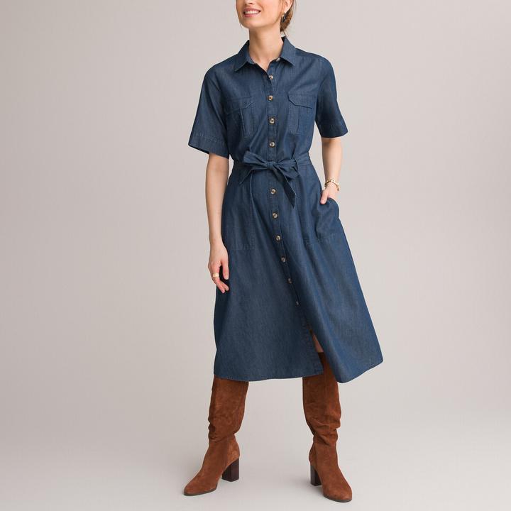 Produktbild Anne Weyburn Ausgestelltes Midi-Kleid aus Denim (40)