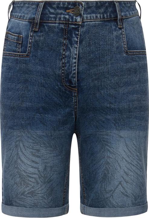 Produktbild Ulla Popken Capri Mandy, Palmenmuster, weites Bein, Wascheffekte (42)