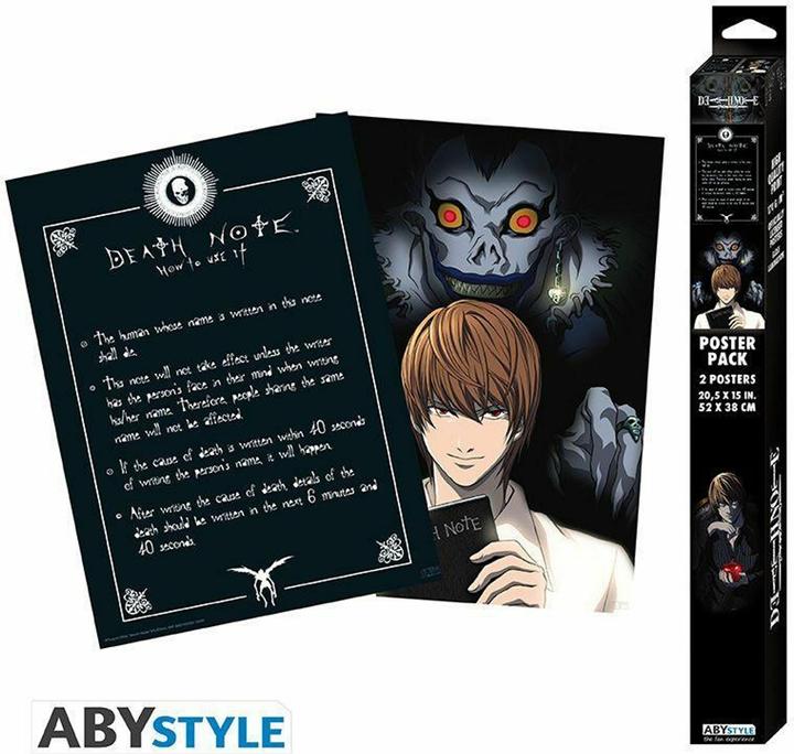 Immagine prodotto ABYstyle Poster Set 2 Chibi - Death Note : Light and Death (52x38)