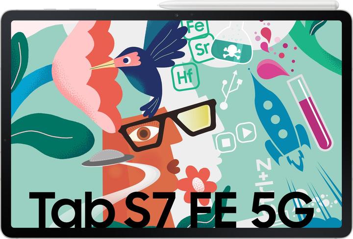Produktbild Samsung Galaxy Tab S7 FE (5G, 12.40", 64 GB, Mystic Silver)