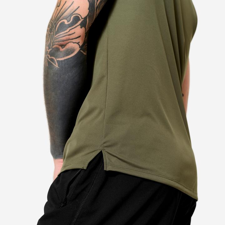 Actual product image Domyos Tank Top Herren atmungsaktiv - khaki (L)