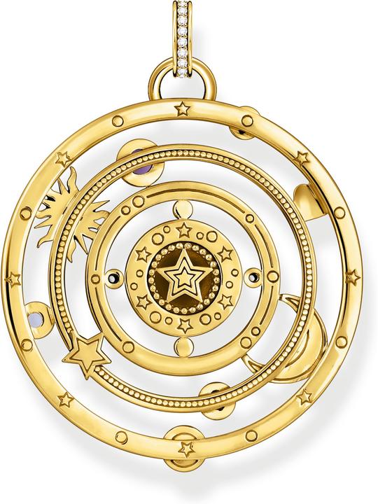 Immagine prodotto Thomas Sabo Ciondolo emisfero con pietre colorate a forma di occhio placcato oro (Argento 925, Smalto/argento, Smalto)