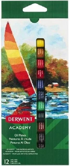 Derwent Oil Paints Multicoloured, 12 pieces (Multicoloured, 12 ml)