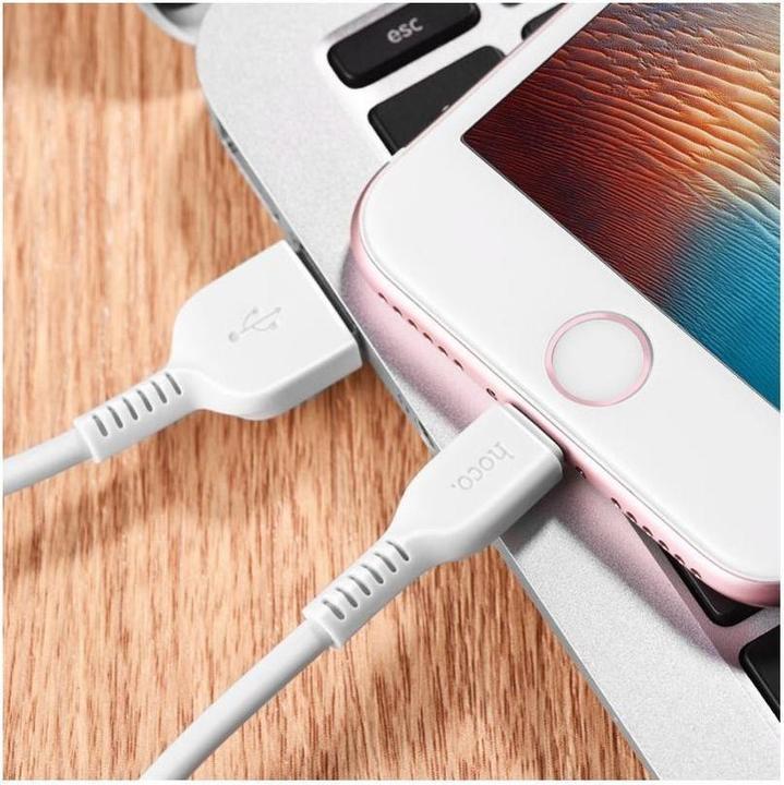 Immagine prodotto Partner Telecom Cable Hoco HOCO cable USB A to Lightning X13 1 m white (1 m, USB 3.2 Gen 1)