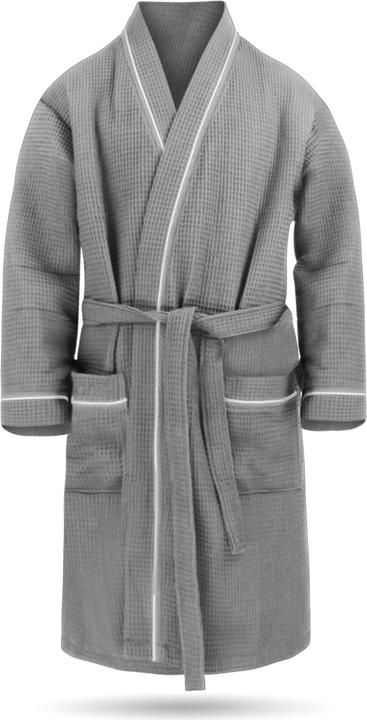 Image du produit Normani Peignoir Bali en gaufre piqué pour hommes (5XL)