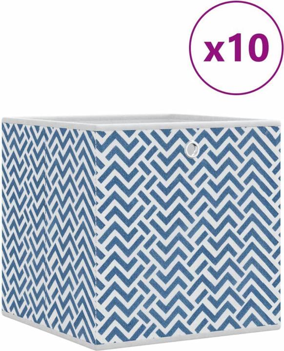 Blu con motivo a zig zag