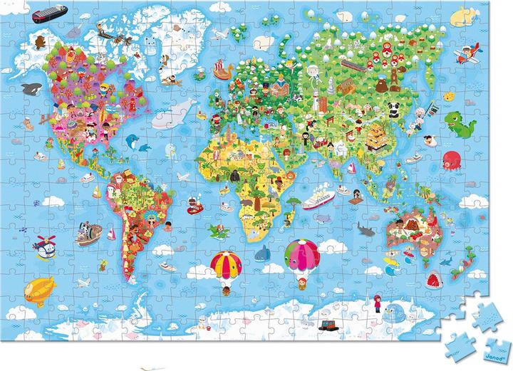 Image du produit Janod Carte du monde (300 pièces)