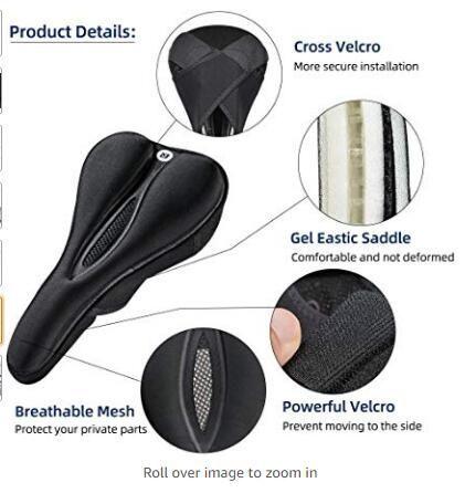 Image du produit Rockbros LF047-B housse de siège de vélo en gel silicone taille L - noir