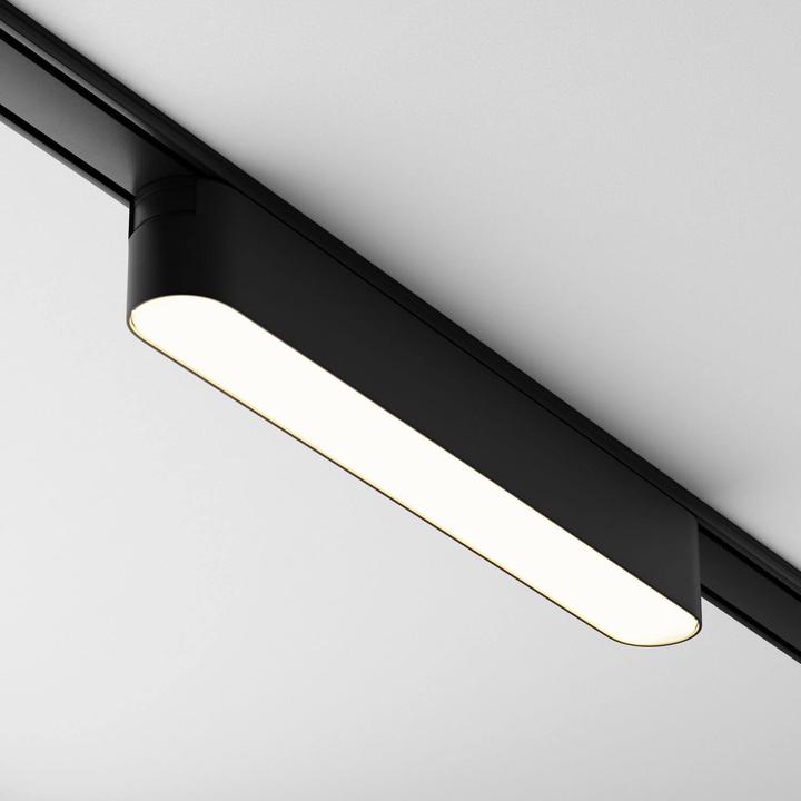 Produktbild Maytoni Basis Magnet-Schinensystem RADITY 48V LED Stromschienenleuchte 12W Schwarz 90Ra Warmweiss