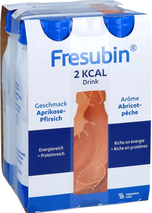 Actual product image Fresubin 2 kcal Drink Apricot-Peach, 4 x 200 ml (4 Piece, Liquid, 978 g)