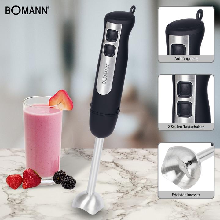 Produktbild Bomann SM6028CB Stabmixer schwarz/inox