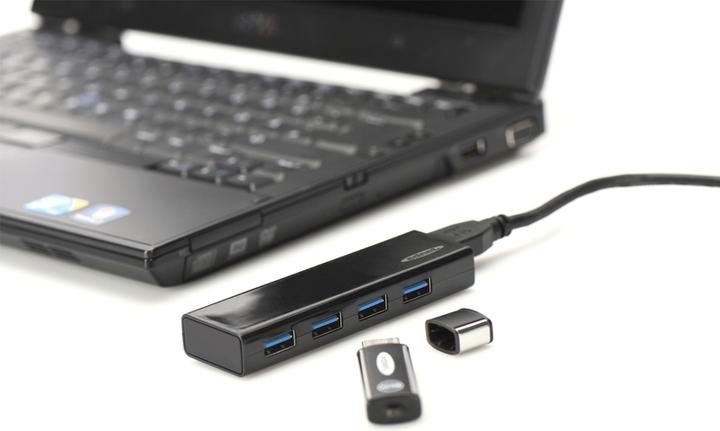 Immagine prodotto ednet Hub USB 3.0, 4 porte, incluso alimentatore (USB-A, 4 Porti)
