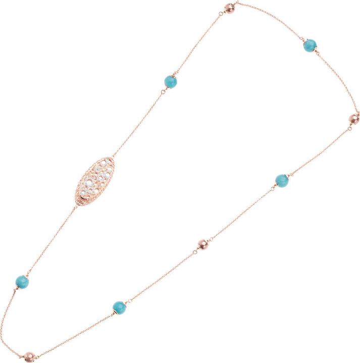 Immagine prodotto Ottaviani Collana in bronzo con glitter argento