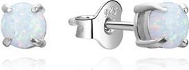 Agato Silver earrings with synthetic opal AGUP3489 (Synthetische Steine)