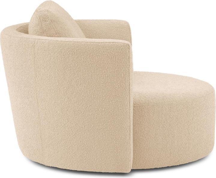 Image du produit Micadoni Bouclé Fauteuil Pivotant, "Bliss", 1 Place, 92x92x75 Fabriqué en Europe