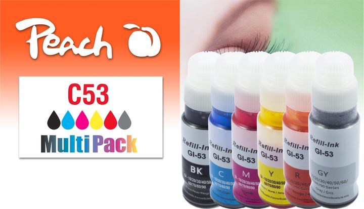 Productafbeelding Peach Spar Pack Tintenpatronen ersetzt Canon GI-53