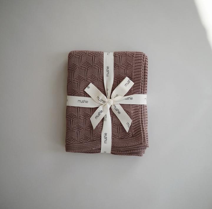 Actual product image Mushie Knitted honeycomb (80 x 100 cm)