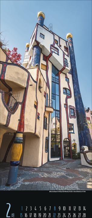 Produktbild Hundertwasser Architektur 2026 (28.5 x 69 cm, Harter Einband, Deutsch)