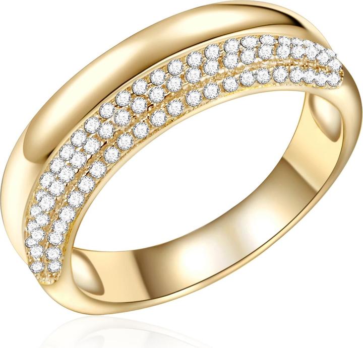 Rafaela Donata Damen Sterling Silber Zirkonia gelbgold - 11442