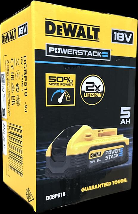 Actual product image DeWalt DCBP518 18 V XR Compact Powerstack Li-Ion battery, 5 Ah (18 V)