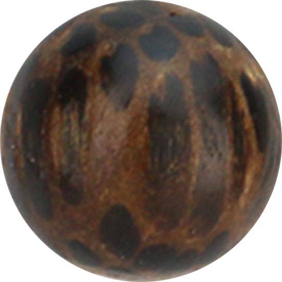 Star Piercing Kugel aus Palmholz (ohne Messing, Organisch)