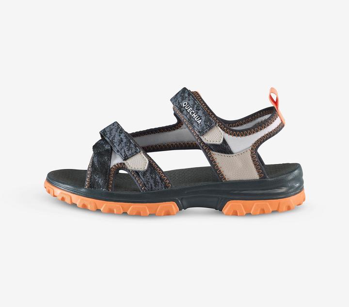 Actual product image Quechua Sandalen Kinder Wandern - NH500 grau/schwarz (37)