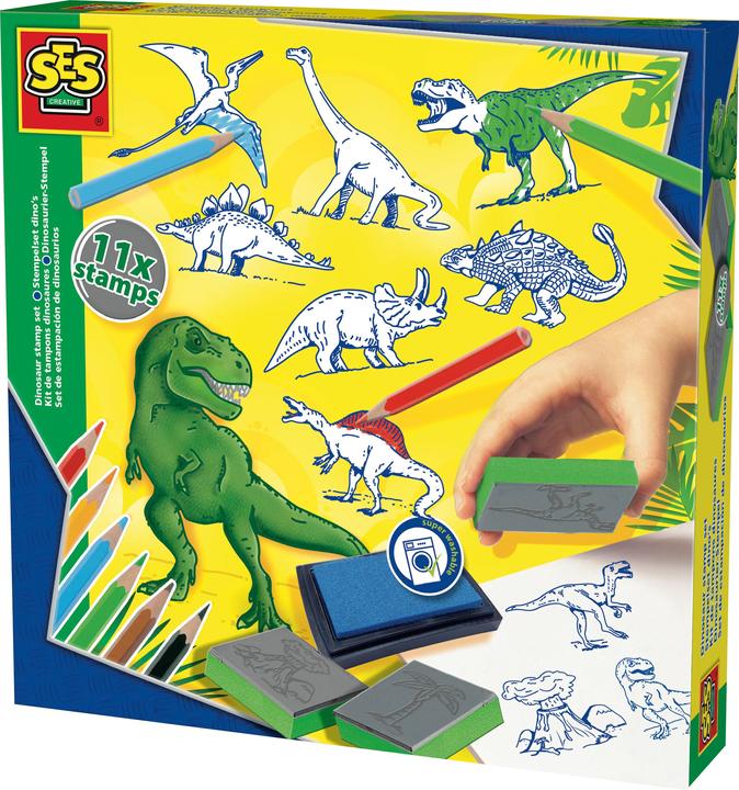 Ses Formen mit Muster Dino