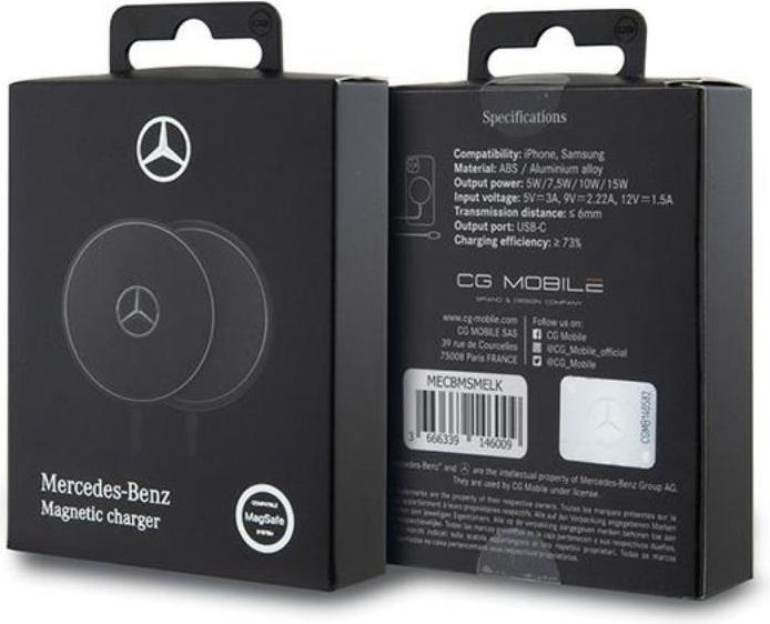 Actual product image Mercedes ład. indukcyjna MECBMSMELK czarny/black 15W MagSafe (15 W)